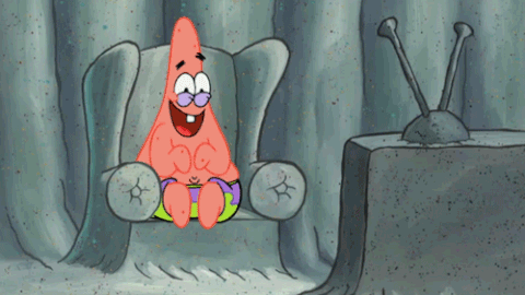 patrick laughing at tv - 11 GIFs to Get You Through Friday