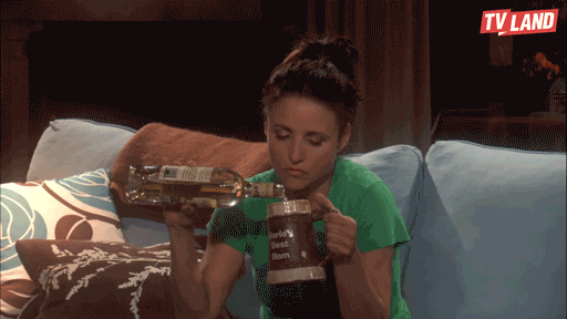 woman drinking  - 11 GIFs to Get You Through Friday